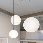 Kozo Paper Globe Swag Pendant (white plug wire)