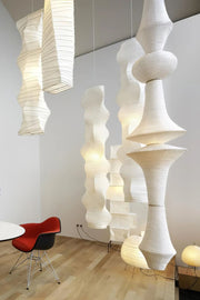 Washi Paper E Pendant Swag Light
