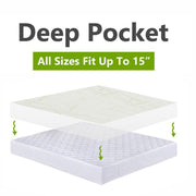 Waterproof Antibacterial Hypoallergenic Bamboo Mattress Protector