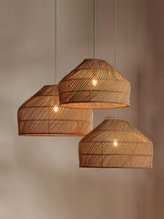Whirl Woven Rattan Pendant Lamp