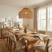 Whirl Woven Rattan Pendant Lamp