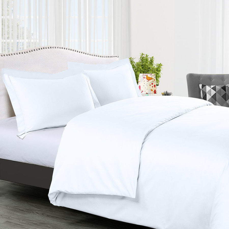 Duvet Cover Set Solid 300 Thread count