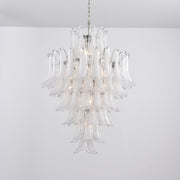 White Cloud Glass Petals Chandelier