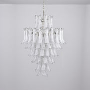 White Cloud Glass Petals Chandelier