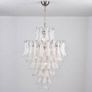 White Cloud Glass Petals Chandelier