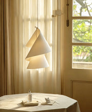 Whorl Paper Cone Pendant Lamp