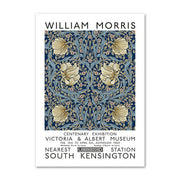 WM Blue Floral Art Canvas Posters