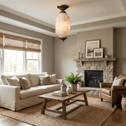 Windsor Alabaster Flush Mount Light