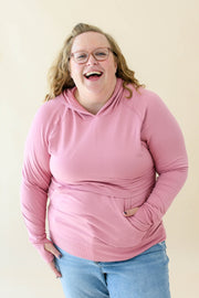 Women's French Terry Nursing Hoodie in Apple Blossom