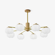 Wooden Cotton Balls Chandelier