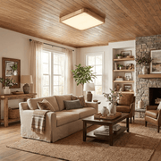 Wooden Geometric Ceiling Light