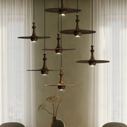 Wooden Spin Pendant Light
