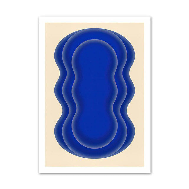 Abstract Waves Canvas Posters