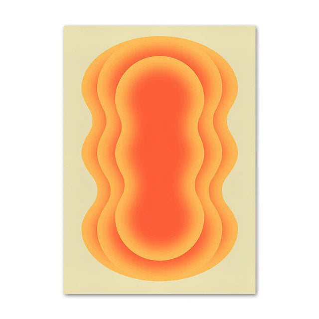 Abstract Waves Canvas Posters
