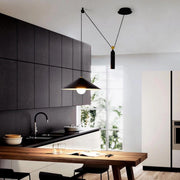 Adjustable Cord Modern Iron Cone Conical Pendant Light