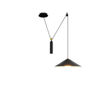 Adjustable Cord Modern Iron Cone Conical Pendant Light