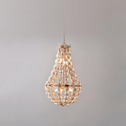 Adjustable Height Ceramics Flower Vintage Chandelier