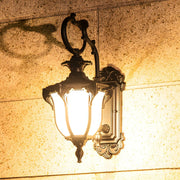 Antique Balck Iron Outdoor LED Wall Lantern Light