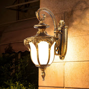 Antique Balck Iron Outdoor LED Wall Lantern Light