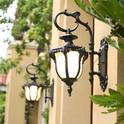 Antique Balck Iron Outdoor LED Wall Lantern Light