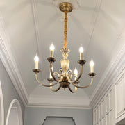 Antique Brass Candelabra Dining Room Large Chandelier