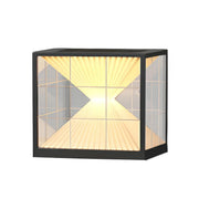 Artistic Cube Hourglass Outdoor Waterproof Solar Pillar Light