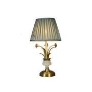 Artistic Elegant Gold Floral Metal Base Table Lamp