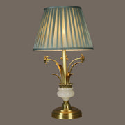 Artistic Elegant Gold Floral Metal Base Table Lamp