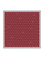 100% Mulberry Silk Paw Print Square Scarf - Size 90x90cm