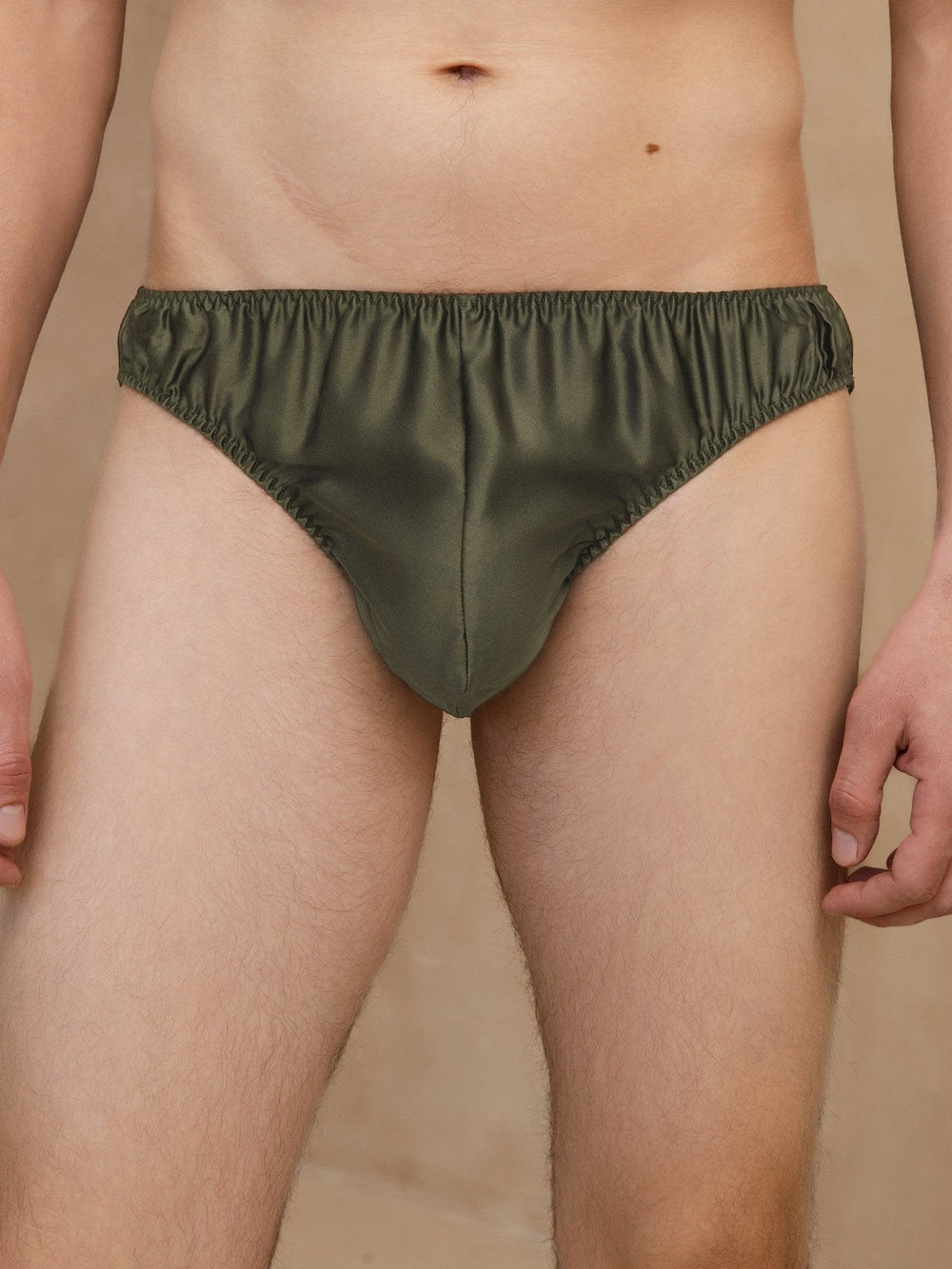 Pure Silk Men's Comfort Breathable Brief Underwear