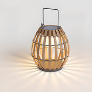 Bamboo Lantern Outdoor Table Lamp Portable Pillar Light