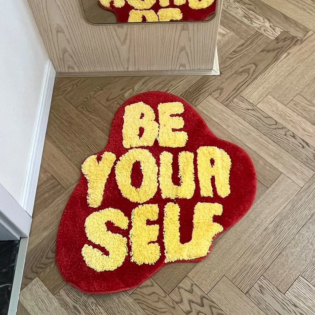 Be Yourself Aesthetic Tufted Accent Rug