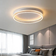 Bedroom Gold Circular LED Flush Mount Ceiling Light