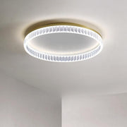 Bedroom Gold Circular LED Flush Mount Ceiling Light