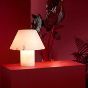 Bedroom White Simple Mushroom Alabaster Table Lamp