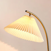 Bedside Cone Wooden Tripod Floor Lamp with Storage