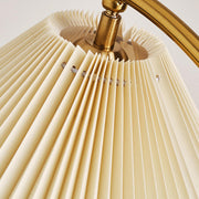 Bedside Cone Wooden Tripod Floor Lamp with Storage