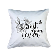 Mom Throw Pillow Cover 18 X 18 Inches 1000 Thread Count Cotton