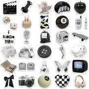 B&W Academia Girl Sticker Pack