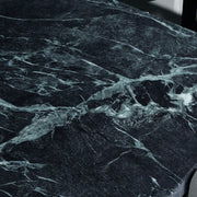 Black Green Square Marble Stainless Steel Coffee Table