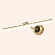 Black Modern Linear Metal LED Bathroom Vanity Light