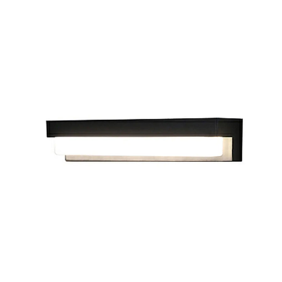 Black Modern Rectangular LED External Wall Lights