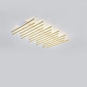 Black Parallel LED Semi-Flush Mount Light 15-Light