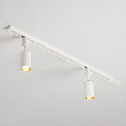 Black Tubular Track LED Semi-Flush Mount Light 5-Light