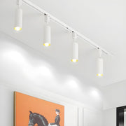 Black Tubular Track LED Semi-Flush Mount Light 5-Light