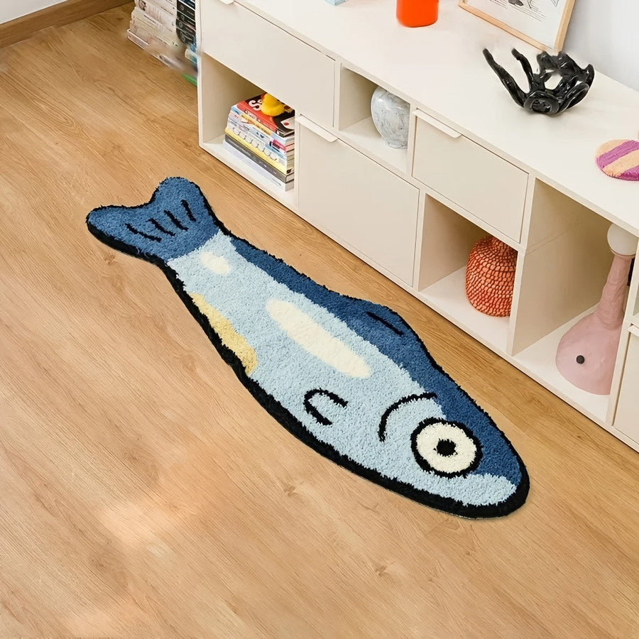 The Blue Fish Rug