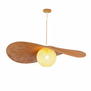 Bohemian Asymmetrical Woven Brown Rope Pendant Light