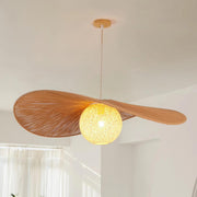 Bohemian Asymmetrical Woven Brown Rope Pendant Light
