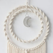 Boho Moon Macrame Wall Hanging
