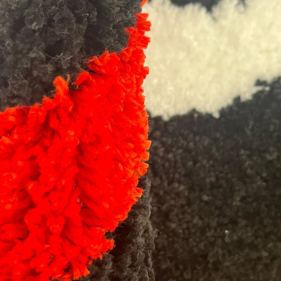 Burning 8 Ball Accent Rug